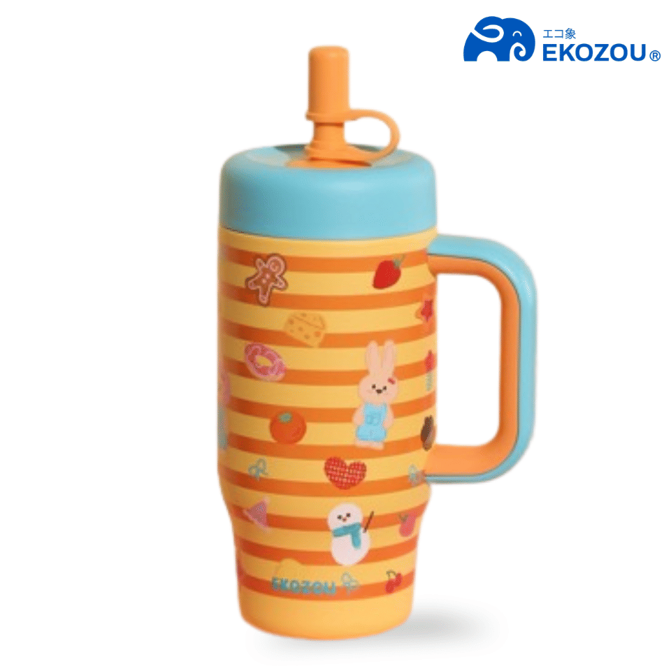 แก้วน้ำเก็บความเย็น เคลือบเซรามิก EKOZOU EKO JOOB SPECIAL ขนาด 550 มล. (RABBIT)_0