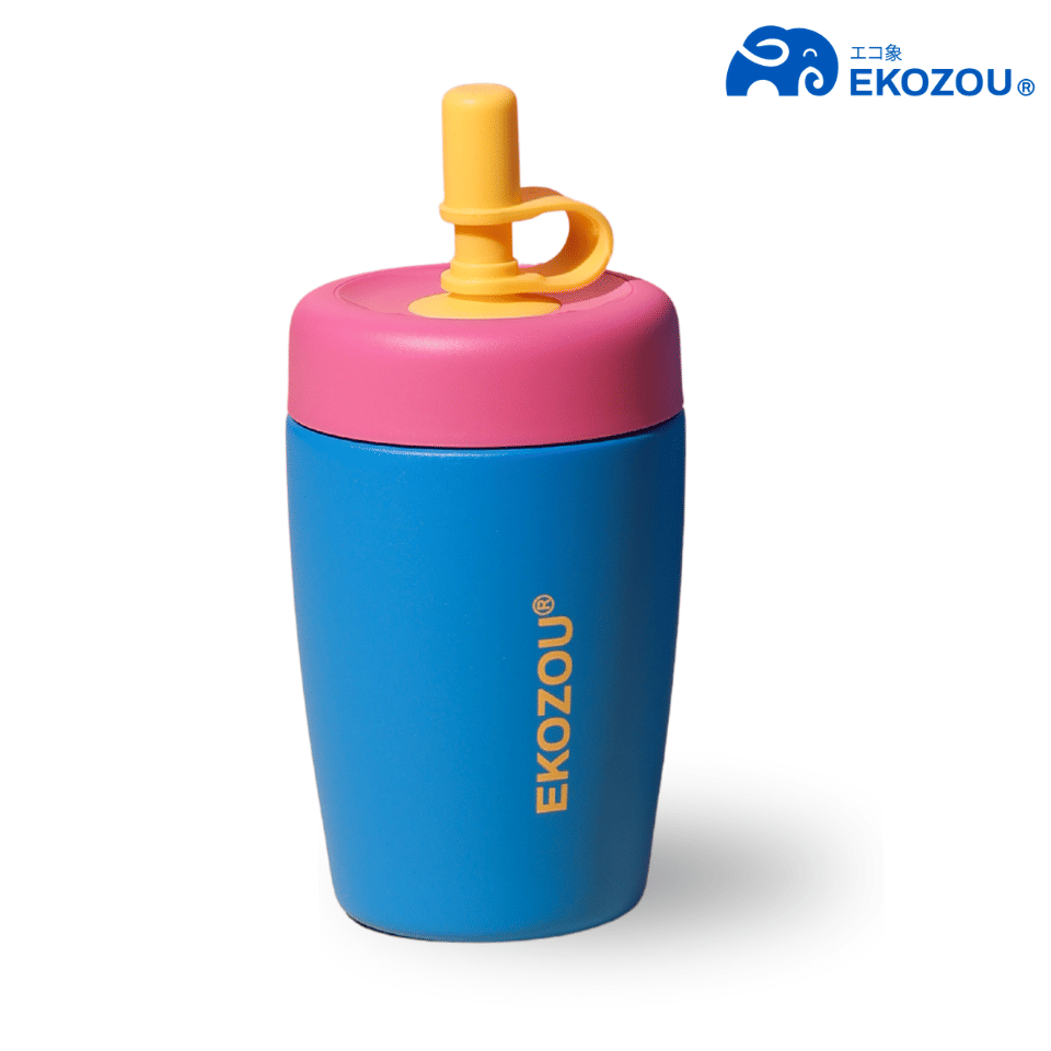 แก้วน้ำเก็บความเย็น เคลือบเซรามิก EKOZOU EKO JOOB ขนาด 360 มล. (สีน้ำเงิน)_1