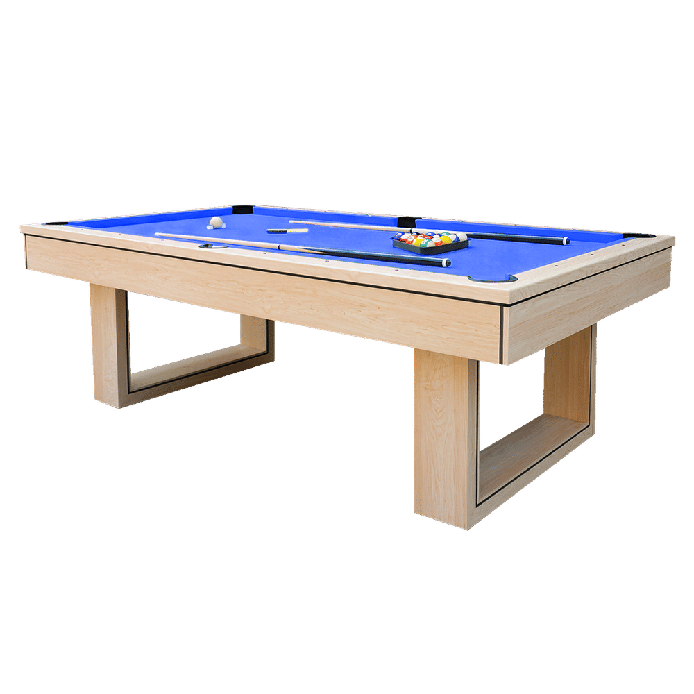 โต๊ะพูล POOL BILLIARD V.3 ขนาด 8 ฟุต สักหลากสีน้ำเงิน
