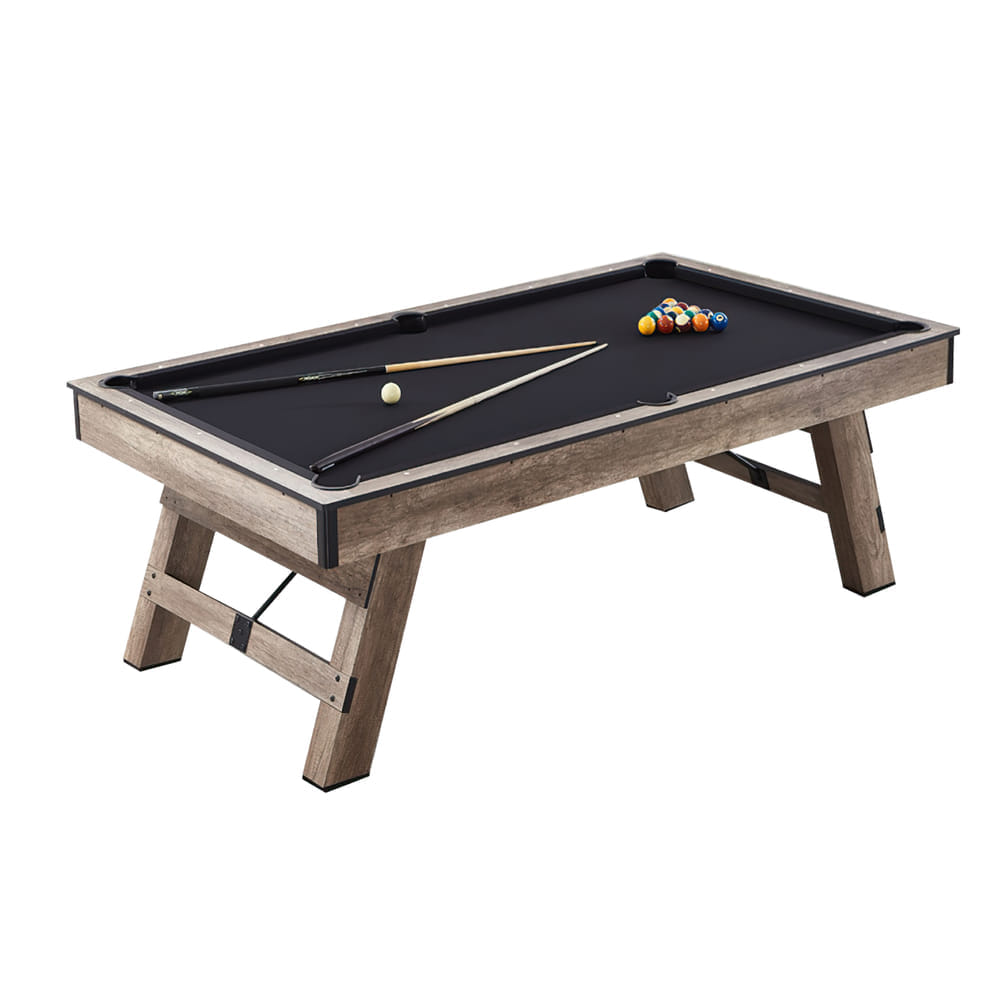 โต๊ะพูล POOL BILLIARD V.4 ขนาด 8 ฟุต สักหลากสีดำ