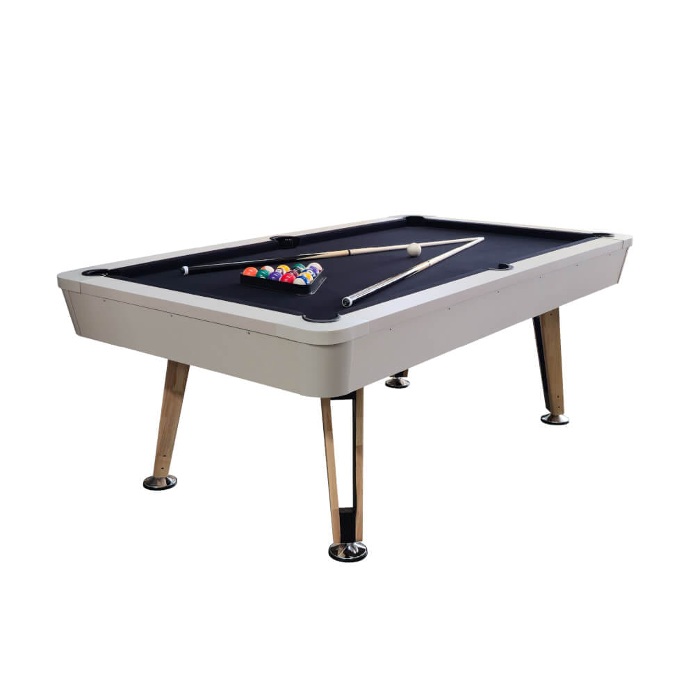 โต๊ะพูล POOL BILLIARD V.22 ขนาด 7 ฟุต สักหลากสีดำ_0