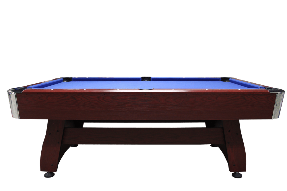 โต๊ะพูล POOL BILLIARD V.1 อุปกรณ์พร้อมเล่น ขนาด 7ฟุต โต๊ะสีน้ำตาลสักหลากสีน้ำเงิน