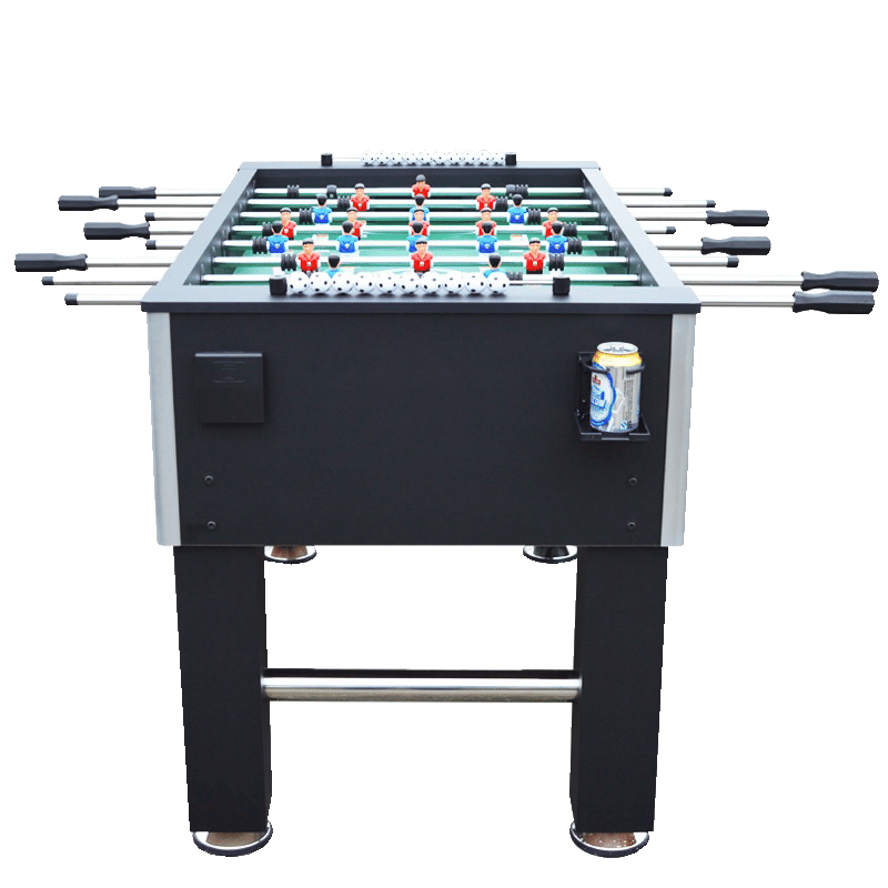 โต๊ะโกล์ โต๊ะฟุตบอลมือหมุน POOL BILLIARD รุ่น V.1 สีดำล้วน