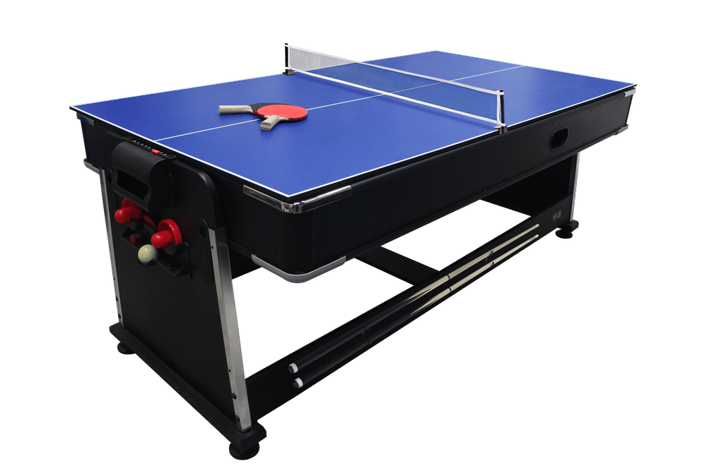 โต๊ะพูล 4IN1 POOL BILLIARD อุปกรณ์พร้อมเล่น ขนาด 7ฟุต สักหลาดเขียว