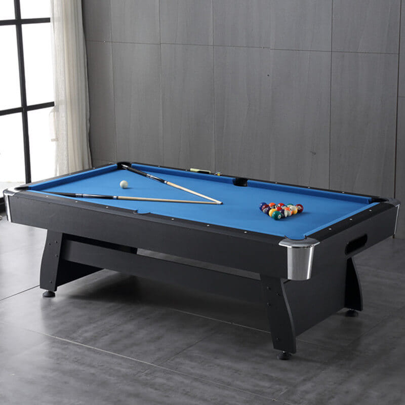 โต๊ะพูล POOL BILLIARD TABLE V.1 อุปกรณ์พร้อมเล่น ขนาด 7ฟุต โต๊ะสีดำสักหลากสีน้ำเงิน_3