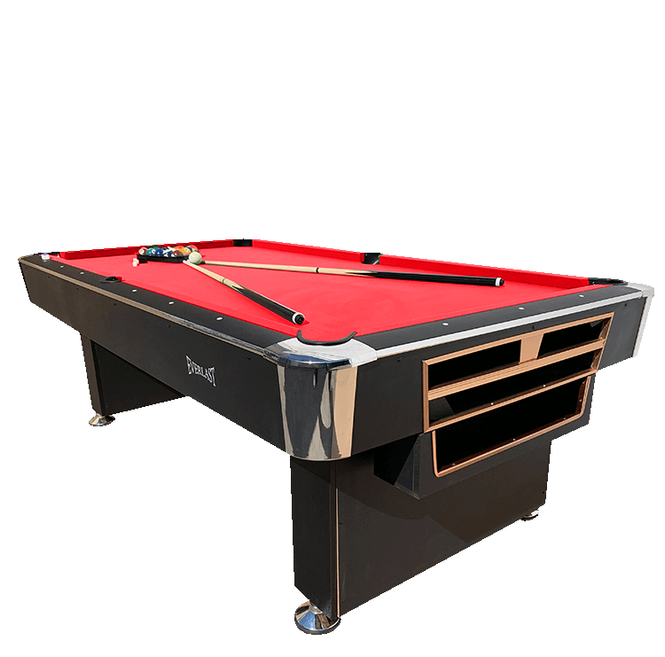 โต๊ะพูล POOL BILLIARD TABLE รุ่น V.2 ขนาด 8 ฟุต สักหลากแดง_3