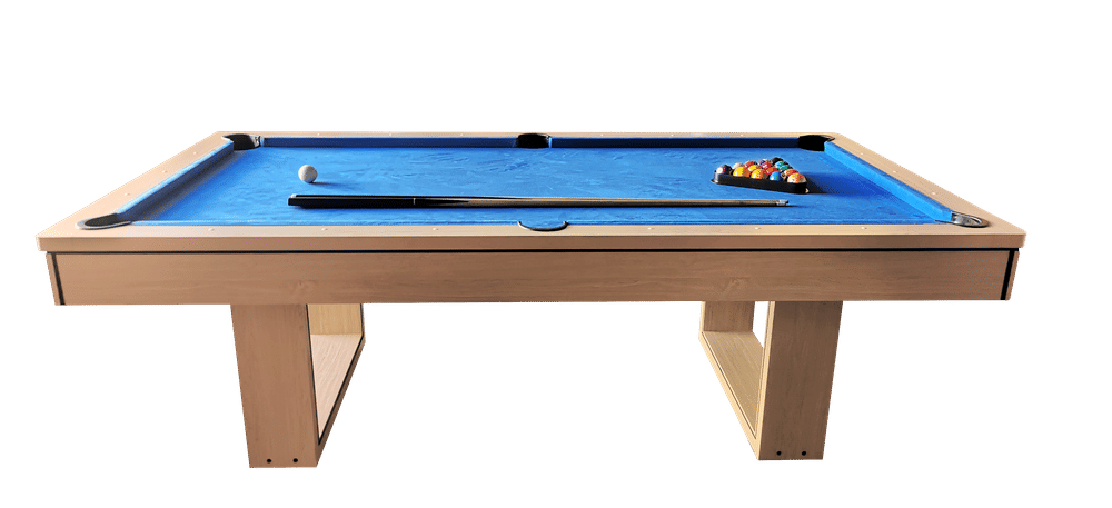 โต๊ะพูล POOL BILLIARD V.3 ขนาด 8 ฟุต สักหลากสีน้ำเงิน