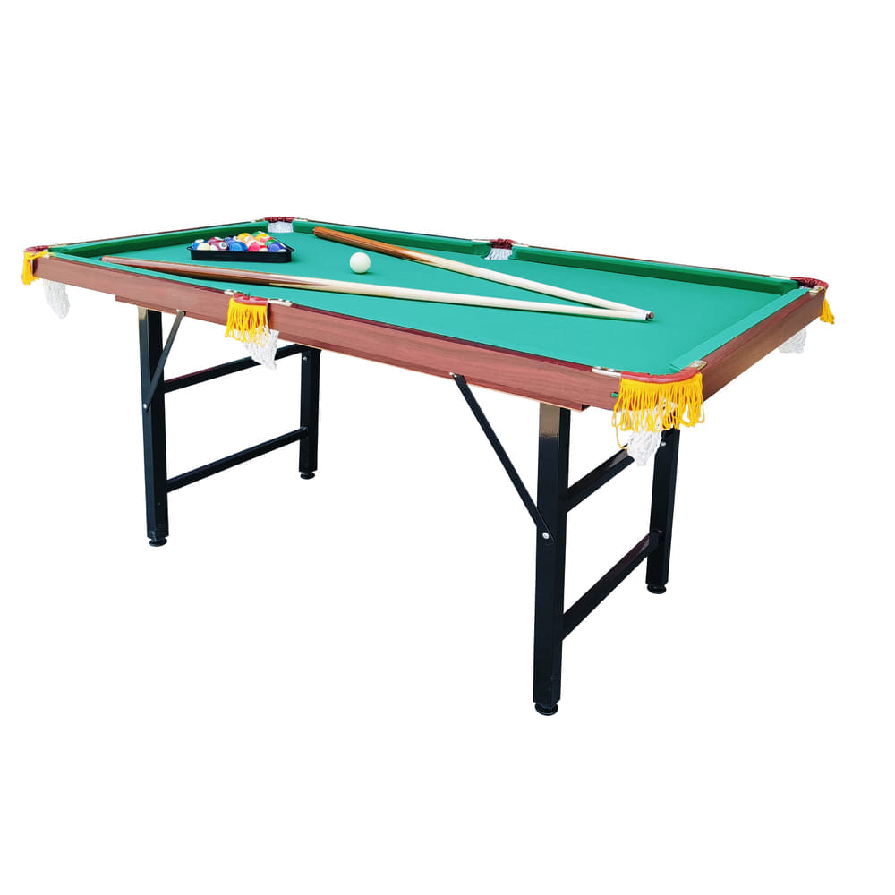 โต๊ะพูลพับได้ POOL BILLIARD รุ่น V.20 ขนาด 5 ฟุต สักหลาดสีเขียว