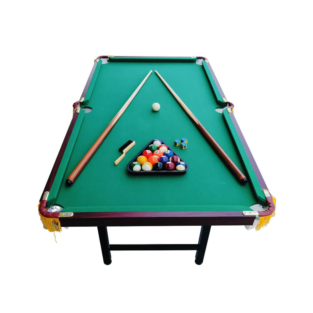 โต๊ะพูลพับได้ POOL BILLIARD รุ่น V.20 ขนาด 5 ฟุต สักหลาดสีเขียว