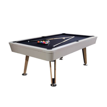 โต๊ะพูล POOL BILLIARD V.22 ขนาด 8 ฟุต สักหลากสีดำ_0