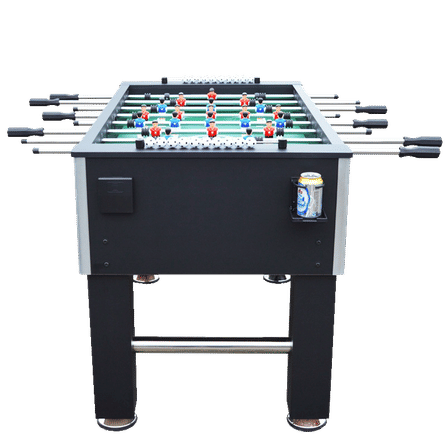 โต๊ะโกล์ โต๊ะฟุตบอลมือหมุน POOL BILLIARD รุ่น V.1 สีดำล้วน_2