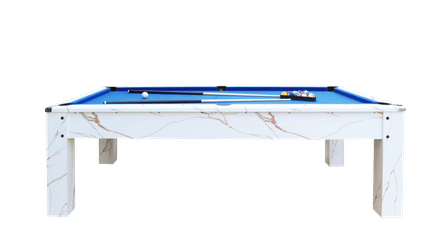 โต๊ะพูล 3IN1 POOL BILLIARD รุ่น V.18 ขนาด 8 ฟุต โต๊ะสีขาวลายหินอ่อน_2