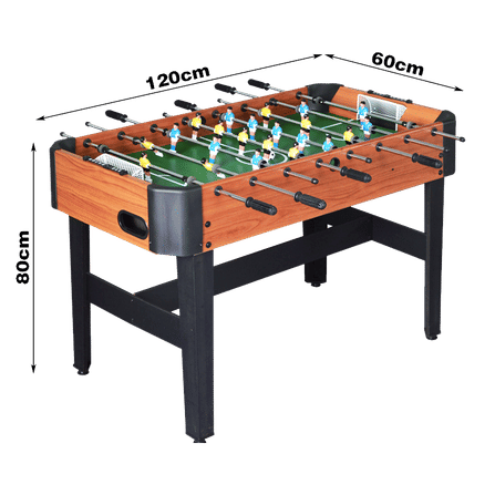 โต๊ะโกล์ โต๊ะฟุตบอลมือหมุน POOL BILLIARD รุ่น V.2 ลายไม้_5