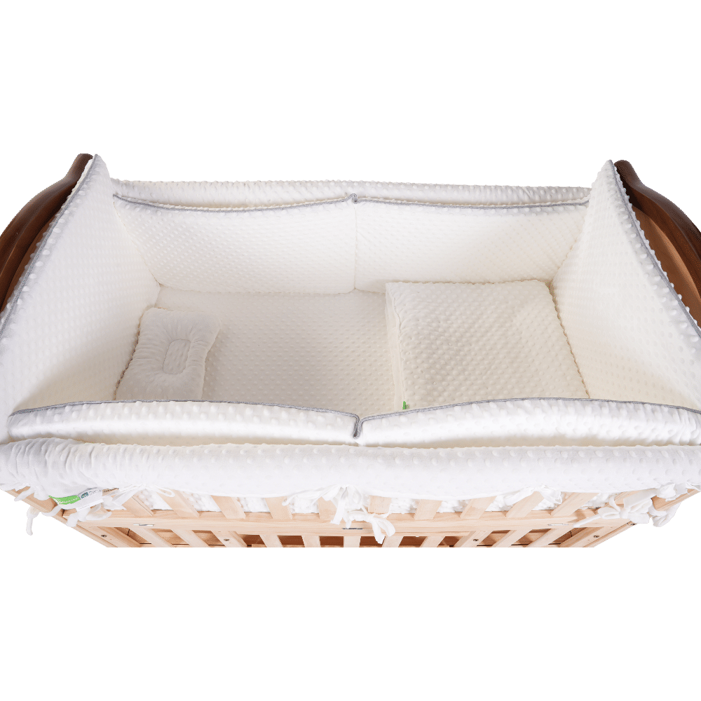 เตียงไม้สำหรับเด็ก CAMERA รุ่น ZLEEP COT เบาะผ้าปุ่ม สัมผัสนุ่มพิเศษ