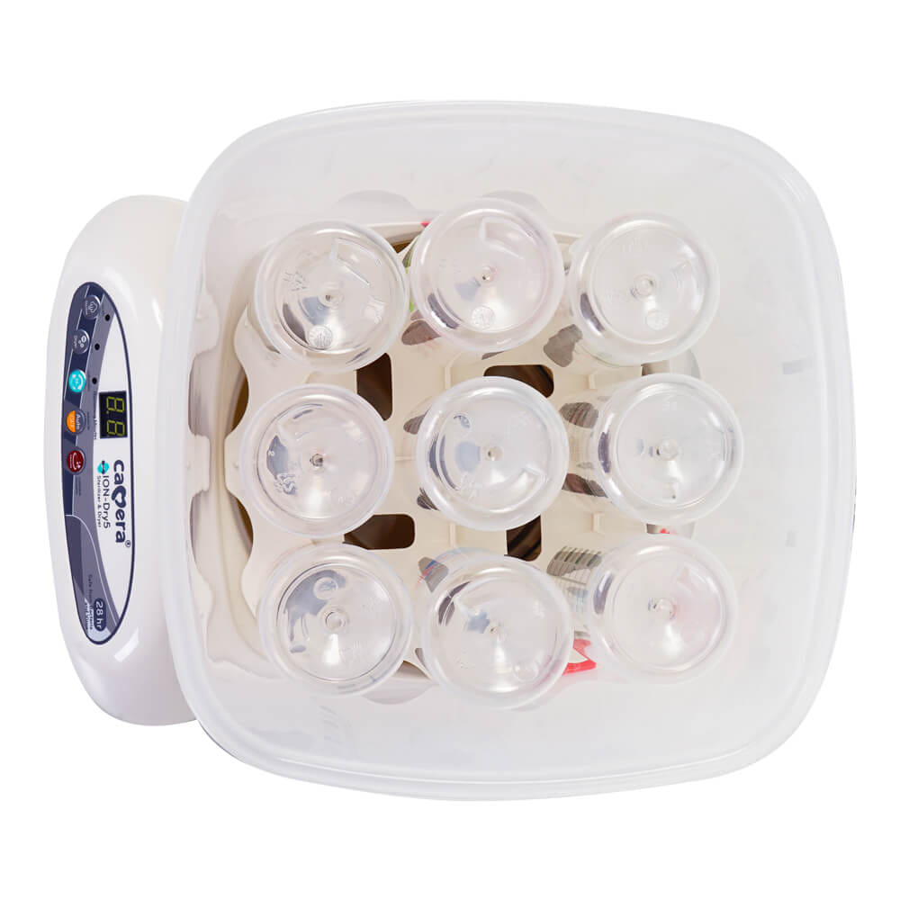 เครื่องนึ่งฆ่าเชื้อพร้อมอบแห้ง CAMERA รุ่น IONDRY 5 อบลมร้อน ปล่อยประจุลบ โหมดปลอดเชื้อ 28 ชั่วโมง