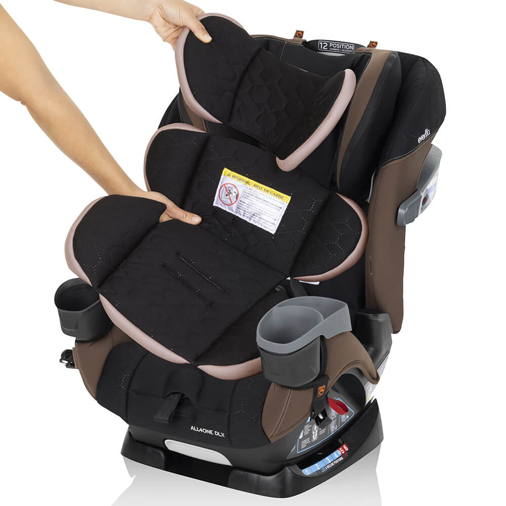 คาร์ซีท ALL-4-ONE EVENFLO สำหรับแรกเกิด-12ปี พร้อมระบบ SENSOR SAFE คอยเตือนเมื่ออยู่ห่างเด็ก สีน้ำตาล