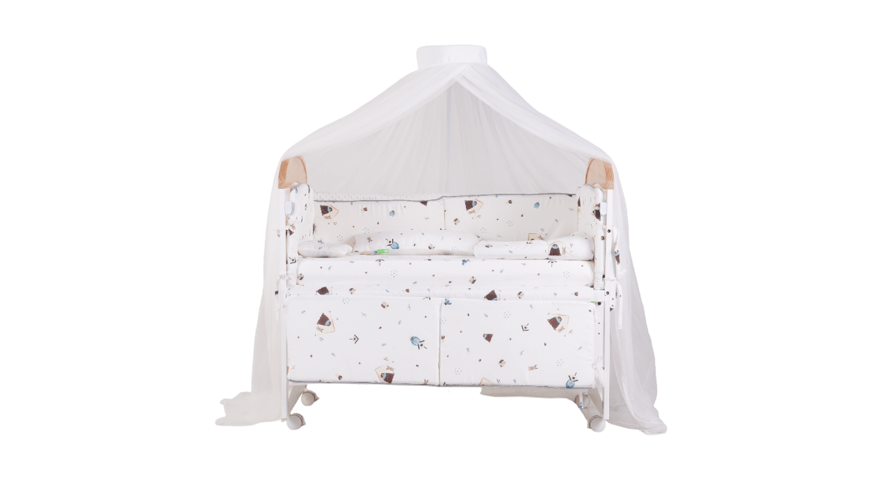 เตียงไม้สำหรับเด็ก CAMERA รุ่น ZLEEP COT เบาะลาย MALMO_4