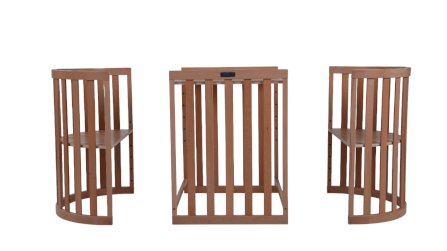 เตียงเด็ก MOMCO SOVA WOODEN COT พร้อมมุ้ง ปรับขนาดได้ 6 รูปแบบ สีไม้ธรรมชาติ_5