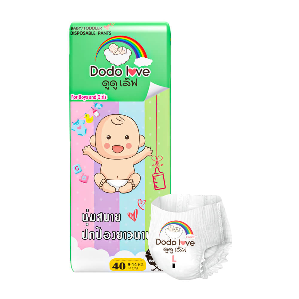 กางเกงผ้าอ้อม DODOLOVE SIZE L 40 ชิ้น_0
