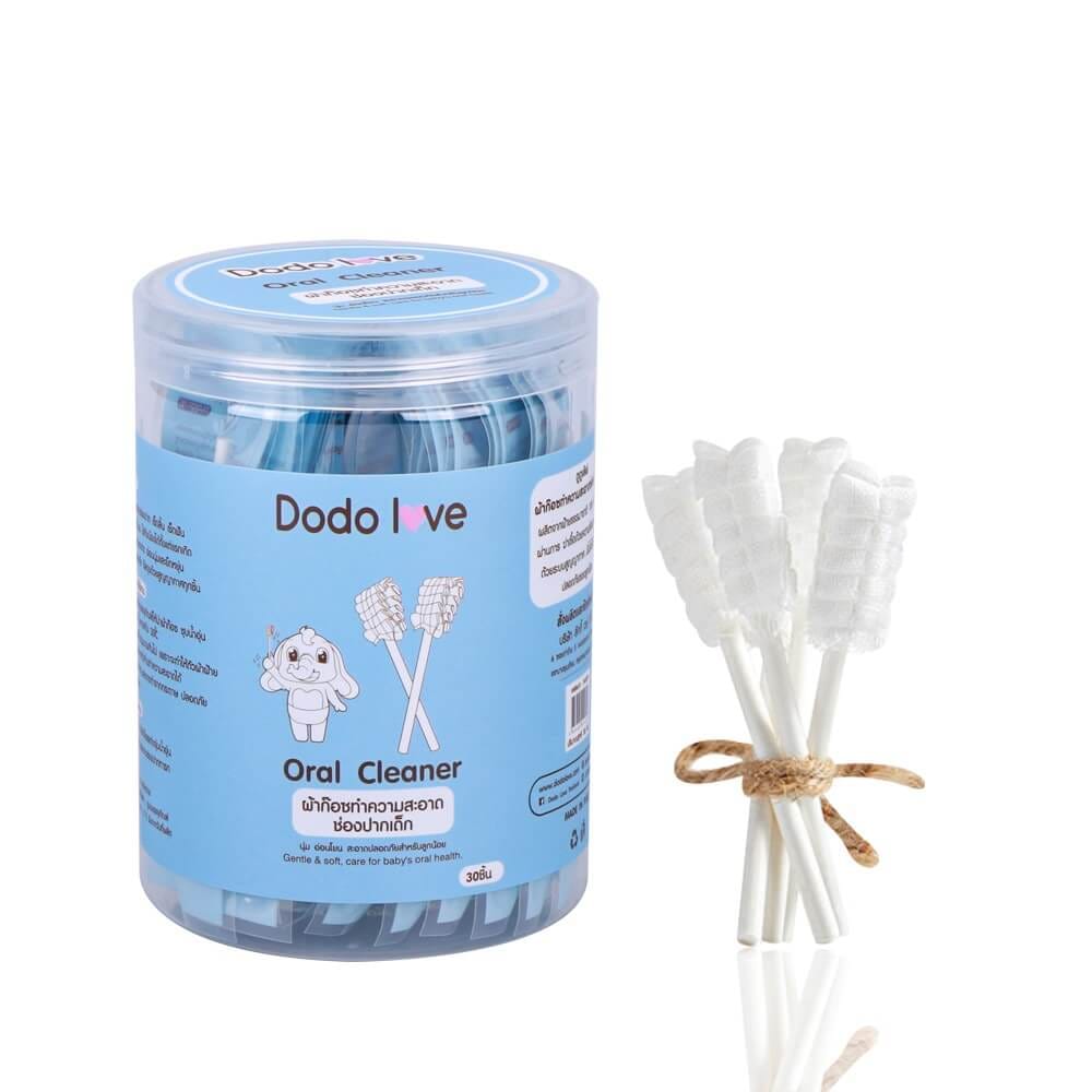ผ้าก๊อซทำความสะอาดช่องปาก DODOLOVE 30 ก้าน_0