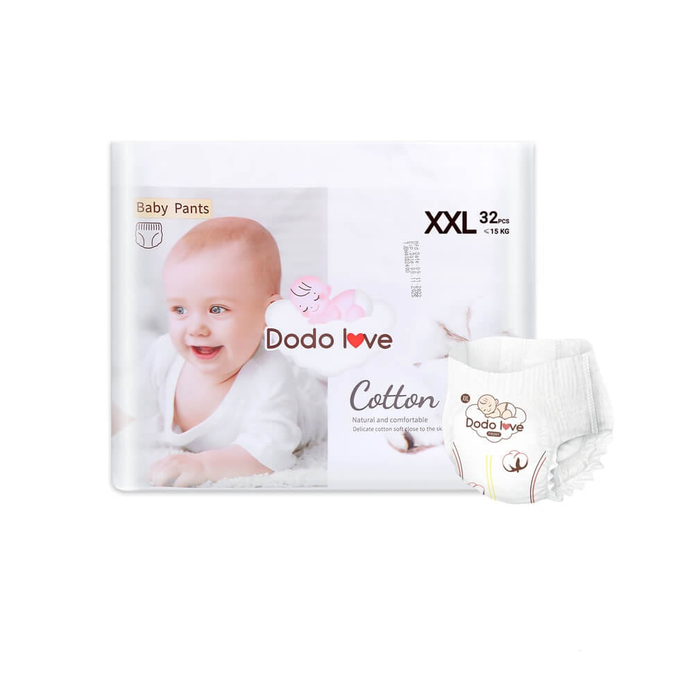 ผ้าอ้อมสำเร็จรูป DODOLOVE ดับเบิ้ลซอฟต์ ออร์แกนิก ท็อปชีท ขนาด XXL/32 ชิ้น