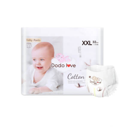 ผ้าอ้อมสำเร็จรูป DODOLOVE ดับเบิ้ลซอฟต์ ออร์แกนิก ท็อปชีท ขนาด XXL/32 ชิ้น_0