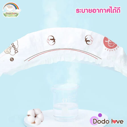 ผ้าอ้อมสำเร็จรูป DODOLOVE ดับเบิ้ลซอฟต์ ออร์แกนิก ท็อปชีท ขนาด NB/34 ชิ้น_6