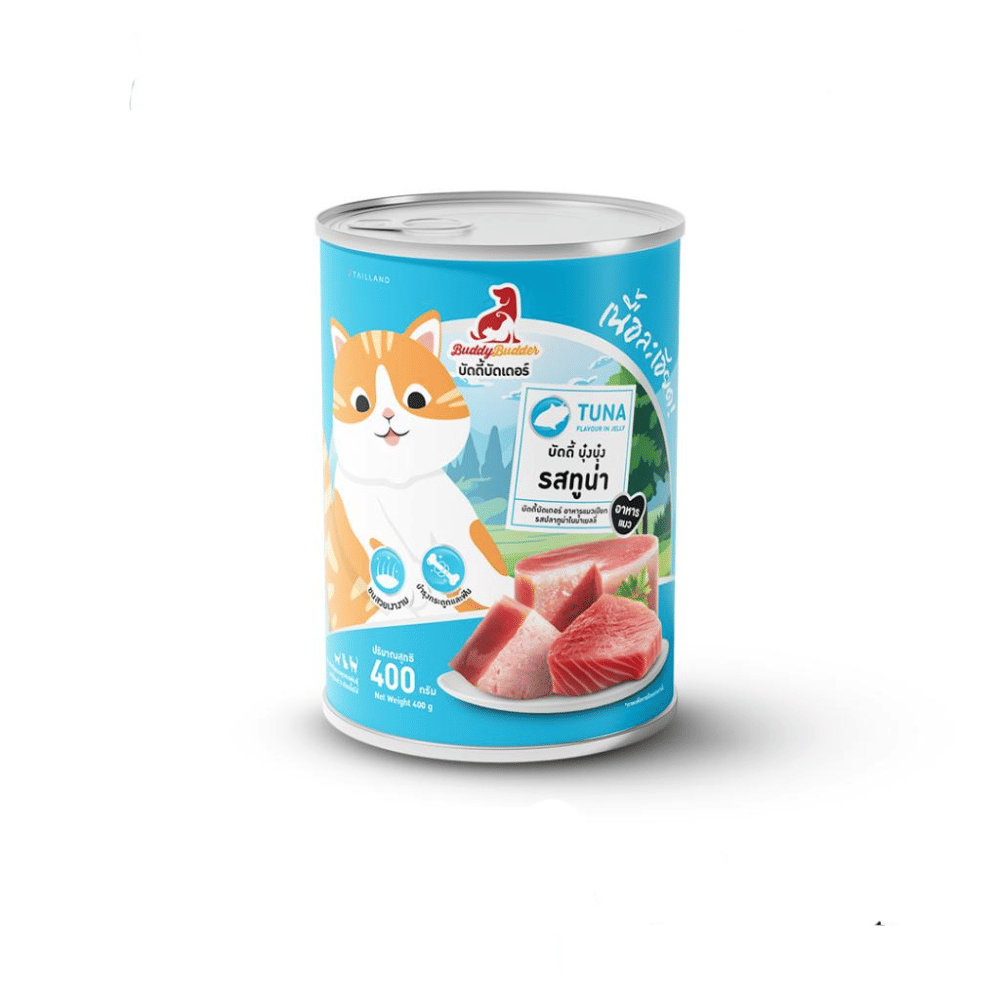 อาหารเปียกแมว BUDDYBUDDER บัดดี้ บุ๋งบุ๋ง- รสทูน่า 400 กรัม