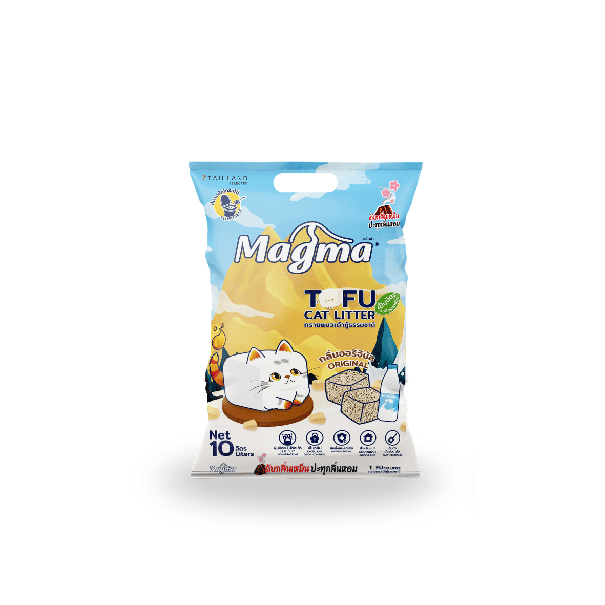 ทรายแมวเต้าหู้ MAGMA 10 ลิตร กลิ่นออริจินัล_0