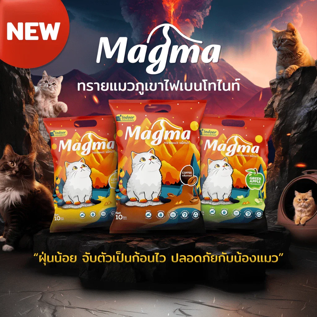 ทรายแมวเบนโทไนท์ MAGMA 10 ลิตร กลิ่นกาแฟ_5