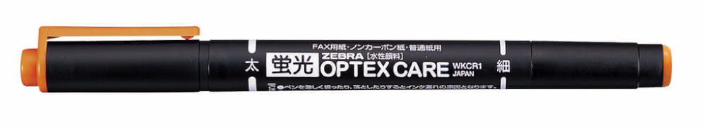 ปากกาไฮไลท์ 2 หัว ZEBRA OPTEX CARE 10C แพ็ค 10 สี_1