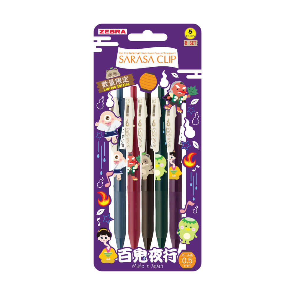 ปากกาเจล ZEBRA LM มอนสเตอร์ ชุด B แพ็ค 5 ด้าม_2