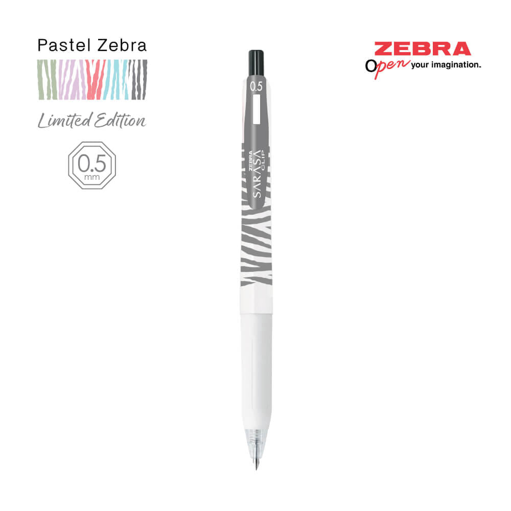 ปากกาเจล ZEBRA SARASA 0.5 ด้ามพาสเทล แพ็ค 5 ด้าม_3
