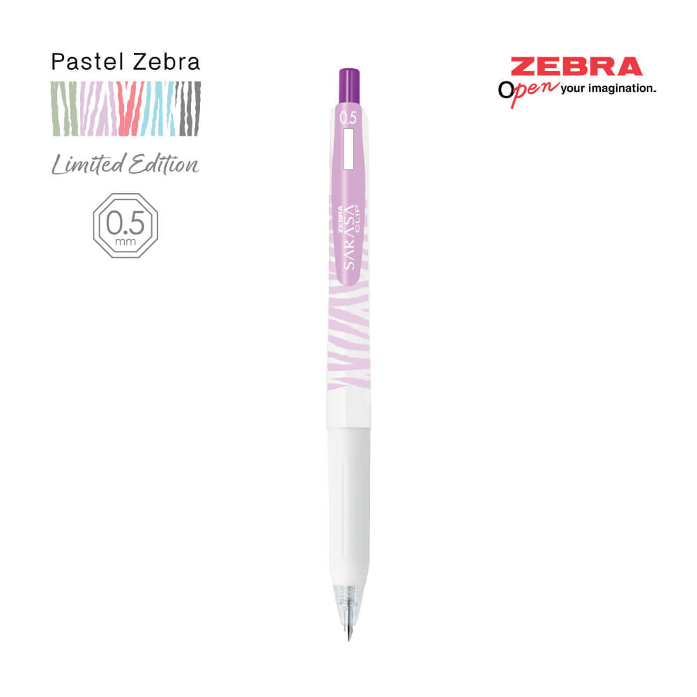 ปากกาเจล ZEBRA SARASA 0.5 ด้ามพาสเทล แพ็ค 5 ด้าม_6