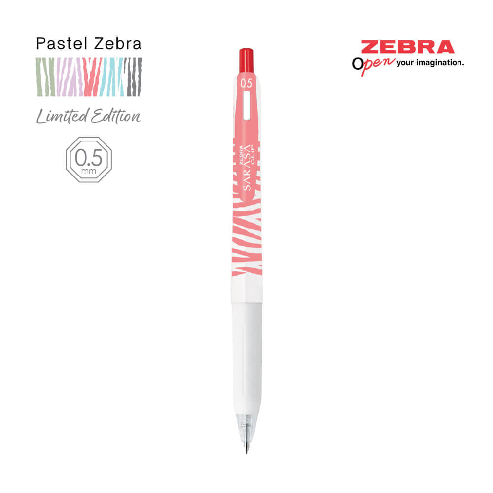 ปากกาเจล ZEBRA SARASA 0.5 ด้ามพาสเทล แพ็ค 5 ด้าม_7