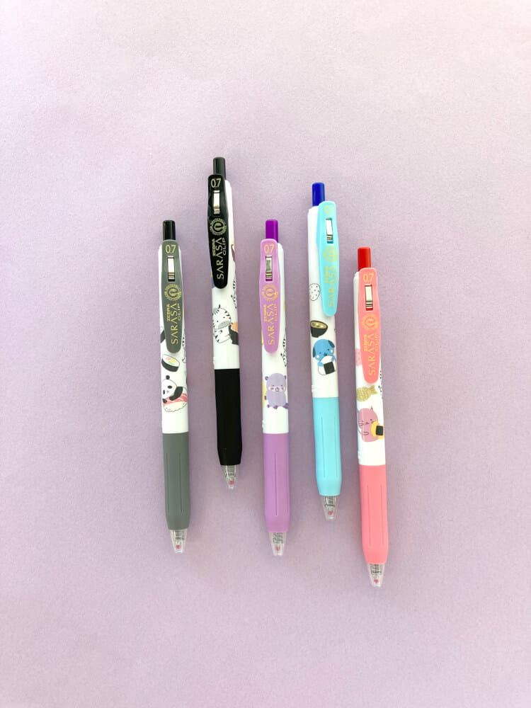 ปากกาเจล ZEBRA  SARASA CLIP 0.5 KAWAII ANIMAL  แพ็ค 5 ด้าม_7