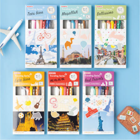 ชุดปากกาเจลและปากกาไฮไลท์ ZEBRA ธีม TRAVEL TURKEY แพ็ค 5 ด้าม_3