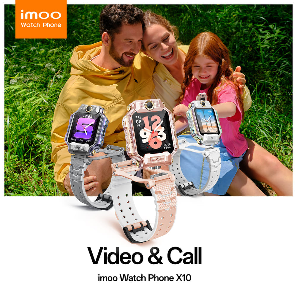 นาฬิกาอัจฉริยะ IMOO FLAGSHIP MODEL X10 หมุนได้ 360 องศา กันน้ำ ประกัน 1 ปี