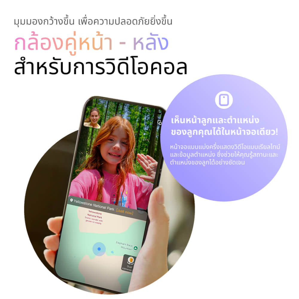 นาฬิกาอัจฉริยะ IMOO FLAGSHIP MODEL X10 หมุนได้ 360 องศา กันน้ำ ประกัน 1 ปี สีขาว_2