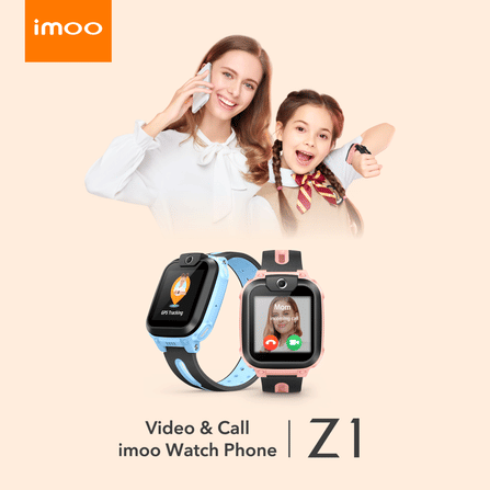 นาฬิกาอัจฉริยะ IMOO Z1 นาฬิกาโทรศัพท์เด็ก 4G SMART WATCH GPS ประกัน 1 ปี สีชมพู_1