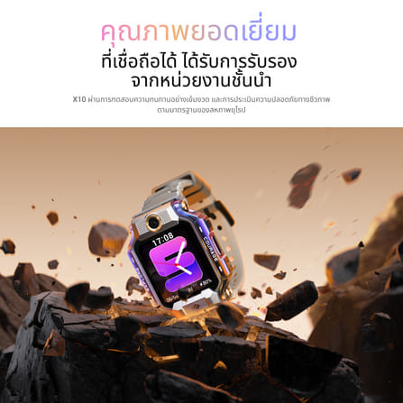 นาฬิกาอัจฉริยะ IMOO FLAGSHIP MODEL X10 หมุนได้ 360 องศา กันน้ำ ประกัน 1 ปี สีขาว_7