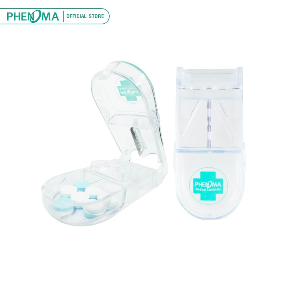 ตลับตัดยา PHENOMA ใบมีดสแตนเลส ใช้ง่าย ตัดแบ่งพอดี...