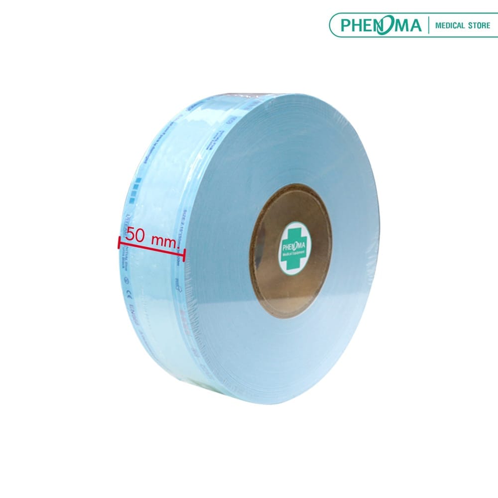 ซองสเตอร์ไรด์ PHENOMA ชนิดม้วน แบบเรียบ ขนาด 2 นิ้ว ยาว 200 เมตร