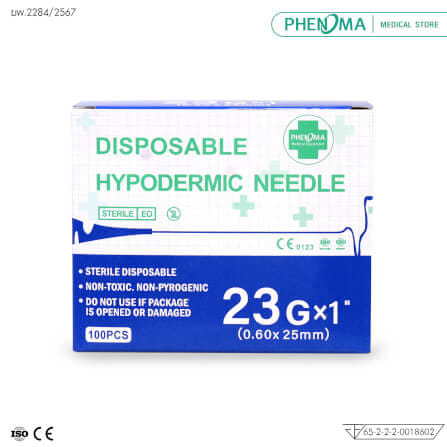 เข็มฉีดยา PHENOMA เบอร์ 23GX1