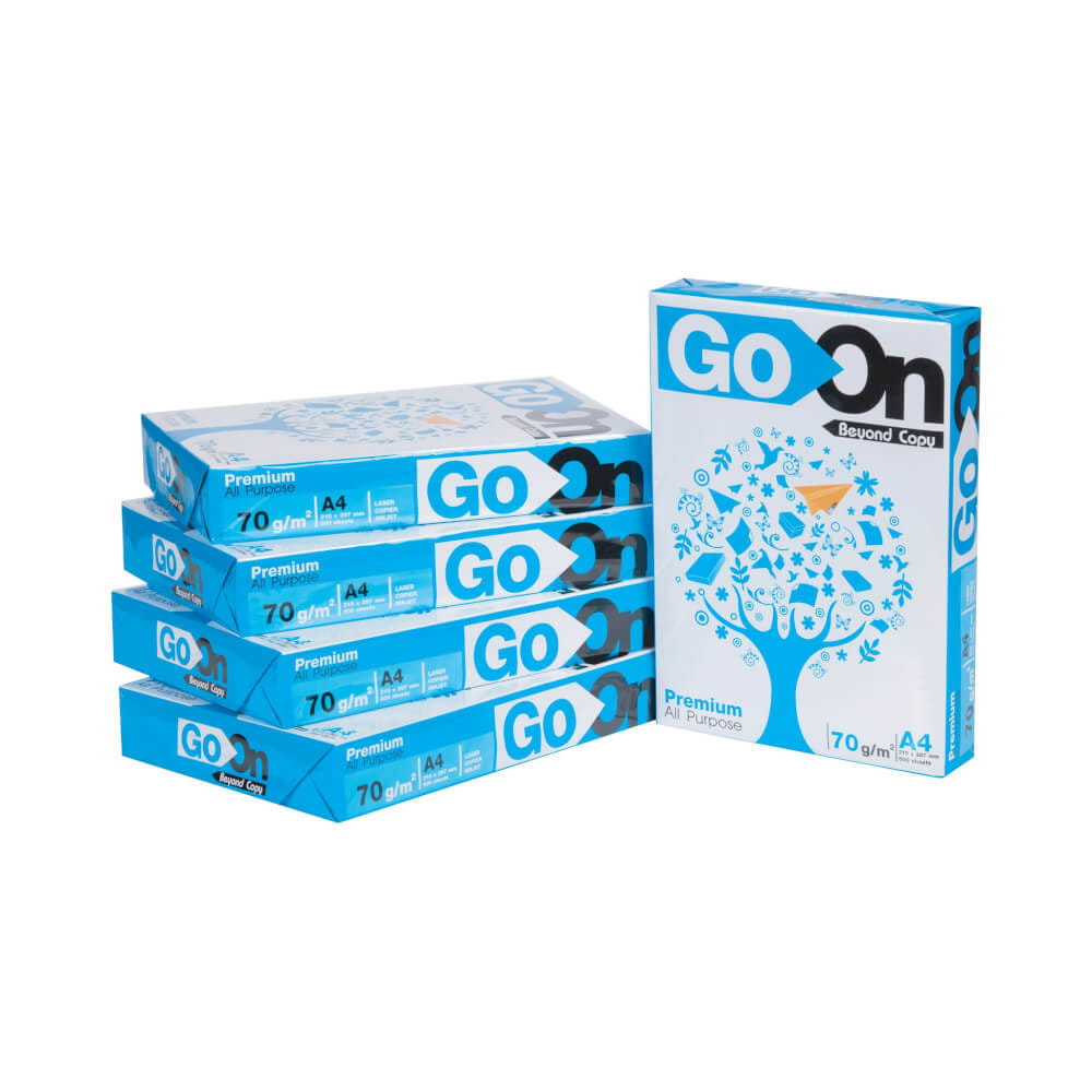 กระดาษถ่ายเอกสาร GO ON A4 70 แกรม 500 แผ่น (บรรจุ 1 รีม)_0