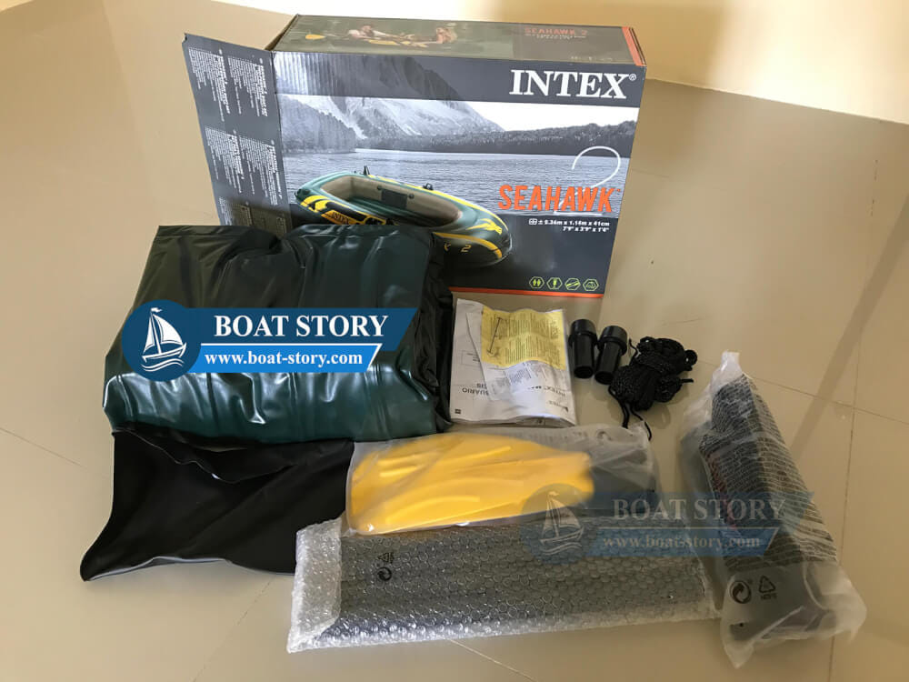 เรือยาง INTEX รุ่น SEAHAWK 2 นั่งได้ 2 ท่าน  อุปกรณ์ครบพร้อมปั๊มสูบลม_6