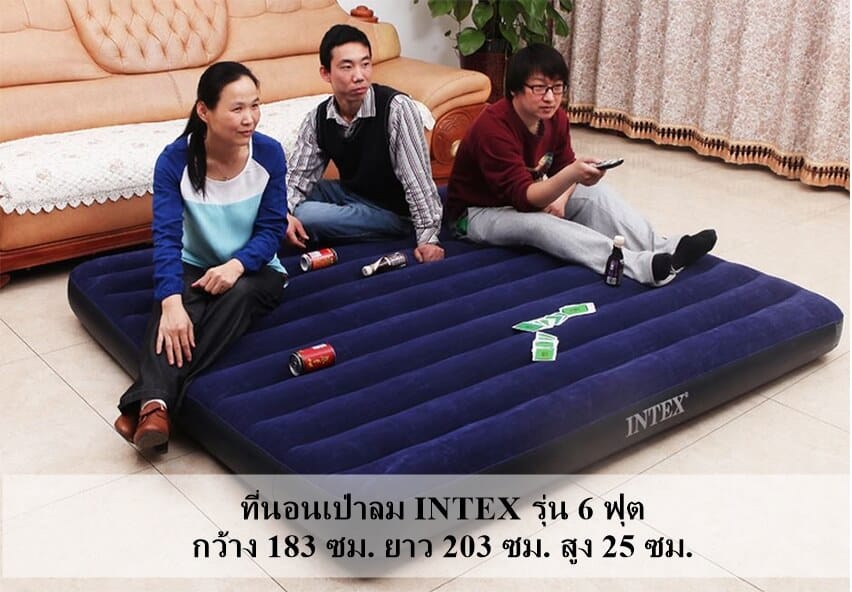 ที่นอนเป่าลม 6 ฟุต  INTEX รุ่น CLASSIC DOWNY AIR BED_7