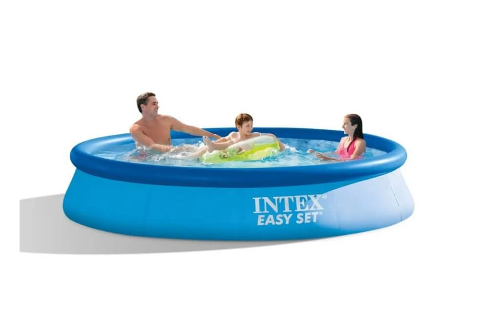 สระน้ำเป่าลม INTEX รุ่น EASY SET 12 ฟุต (แถมฟรีปั้มลมไฟฟ้าและชุดซ่อมสระว่ายน้ำ)
