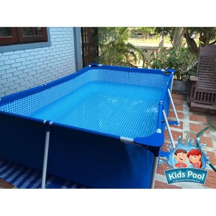 สระน้ำเป่าลม INTEX รุ่น METAL FRAME 4.5 เมตร (แถมทุ่นลอยคลอรีน + คลอรีนเม็ด 1 แพ็ค)_3