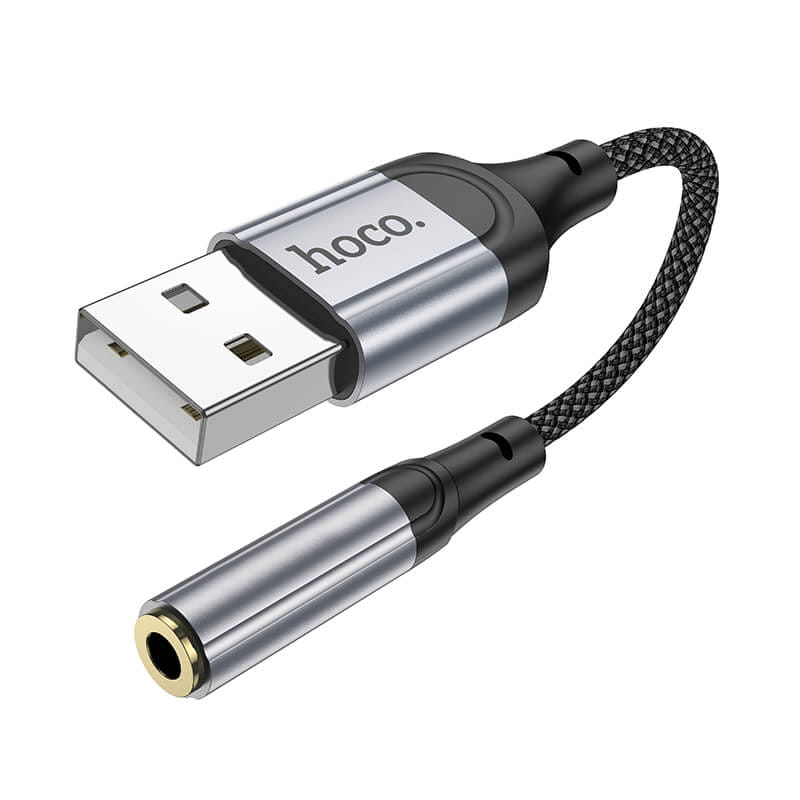 ตัวแปลงหูฟัง USB TO AUX 3.5MM HOCO LS36 ชิป DAC คุณภาพเสียง HIFI รองรับการโทรและฟังเพลง